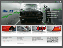 Tablet Screenshot of martysautobody.com